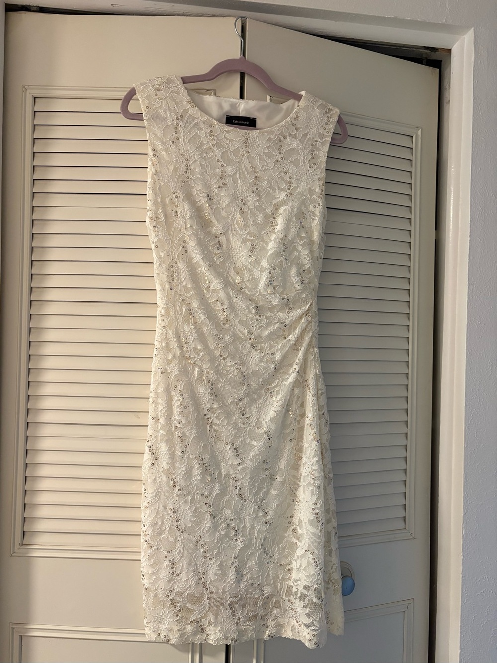 R&M Richards Ivory Lace Midi Dress Size 6